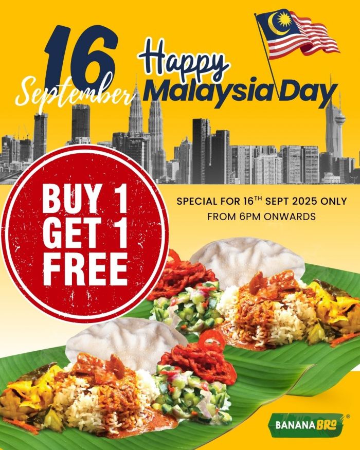 BananaBro Malaysia Day Promotion: Buy 1 Get 1 Free | 16 Sep 2025 BananaBro Malaysia Day Promotion: Buy 1 Get 1 Free | 16 Sep 2025