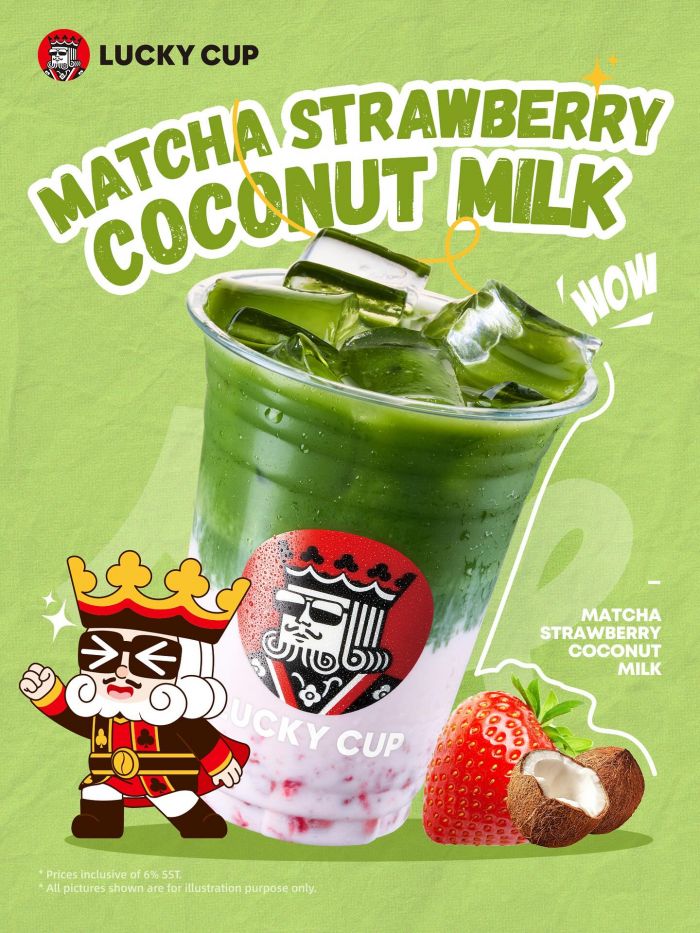Lucky Cup Overseas Exclusive: Matcha Strawberry Coconut Milk Lucky Cup Overseas Exclusive: Matcha Strawberry Coconut Milk