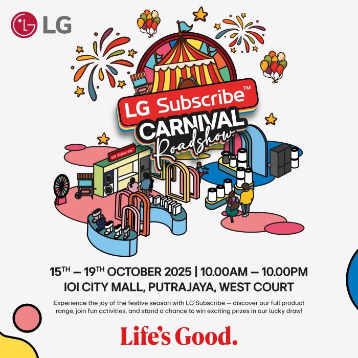 LG Subscribe Carnival Roadshow at IOI City Mall | 15-19 Oct 2025 LG Subscribe Carnival Roadshow at IOI City Mall | 15-19 Oct 2025
