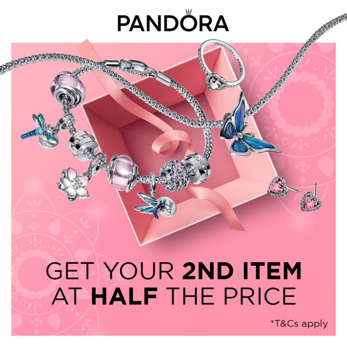 Pandora Sale at Mitsui Outlet Park: 2nd Item @ 50% OFF | until 2 Nov 2025 Pandora Sale at Mitsui Outlet Park: 2nd Item @ 50% OFF | until 2 Nov 2025