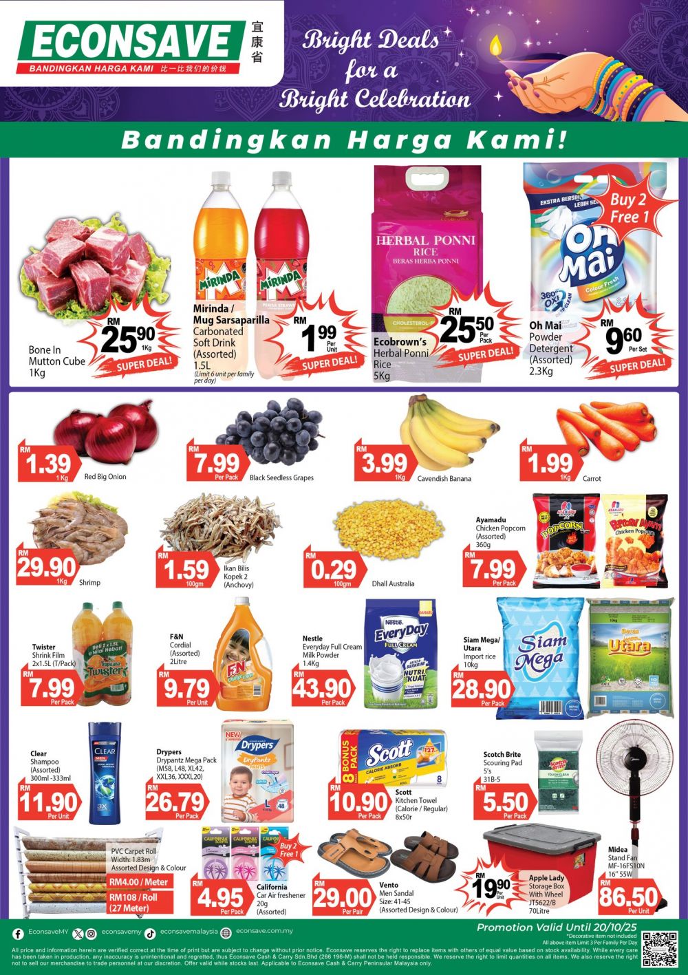 Econsave Deepavali Promotion | 17-20 Oct 2025 Econsave Deepavali Promotion | 17-20 Oct 2025