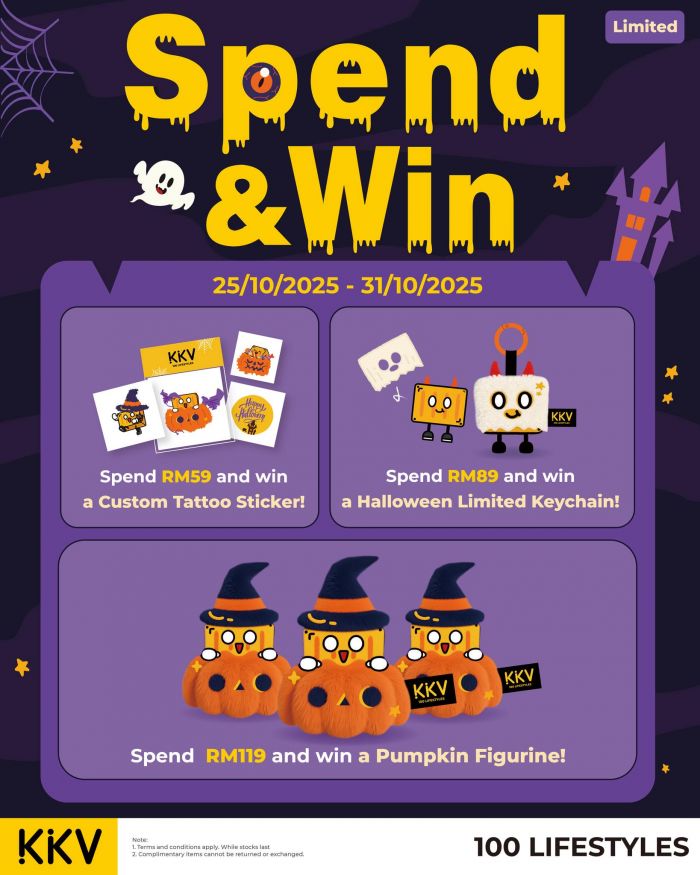 KKV Halloween Promotion: Spend & Win Halloween Gifts | 25-31 Oct 2025 KKV Halloween Promotion: Spend & Win Halloween Gifts | 25-31 Oct 2025