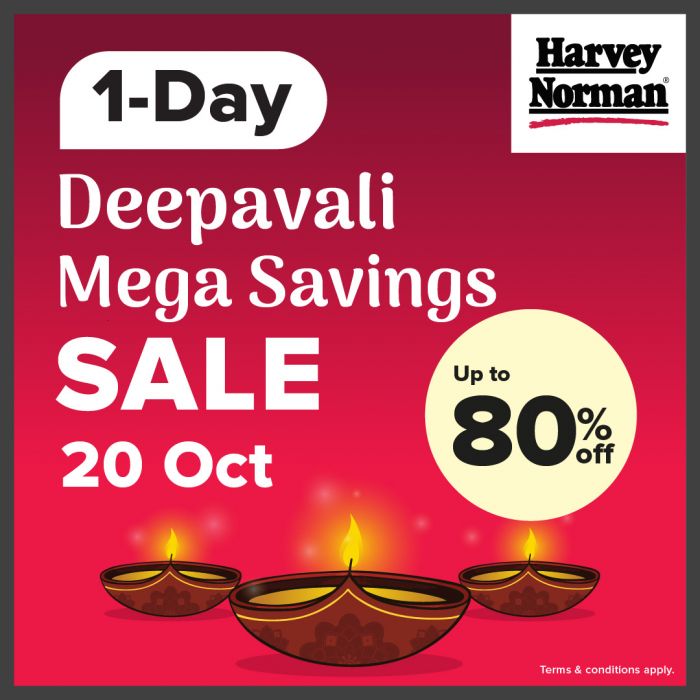 Harvey Norman Deepavali Sale: Up To 80% Off | 20 Oct 2025 Harvey Norman Deepavali Sale: Up To 80% Off | 20 Oct 2025