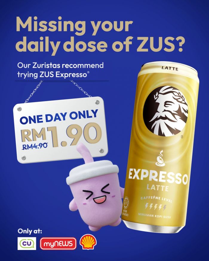 myNEWS ZUS Expresso Latte Promotion: Only RM1.90 | 23 Oct 2025 myNEWS ZUS Expresso Latte Promotion: Only RM1.90 | 23 Oct 2025