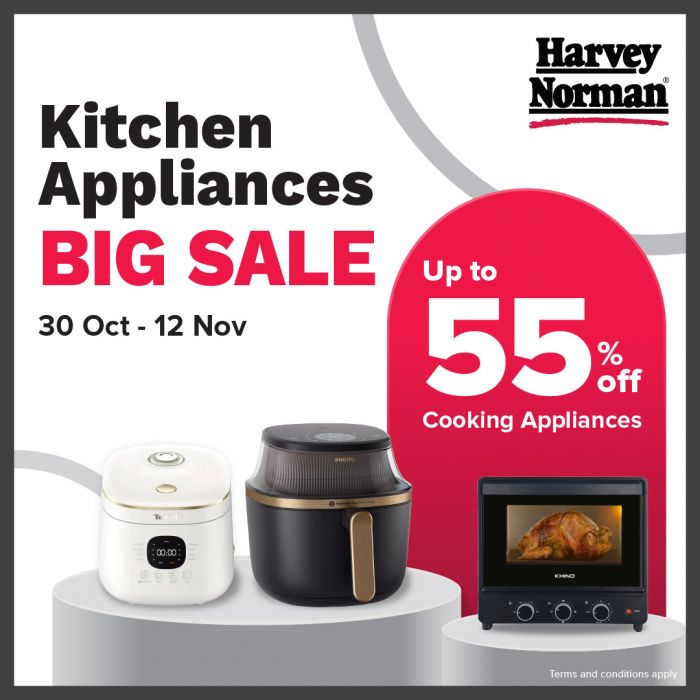 Harvey Norman Kitchen Appliances Big Sale: Up to 55% OFF | 30 Oct - 12 Nov 2025 Harvey Norman Kitchen Appliances Big Sale: Up to 55% OFF | 30 Oct - 12 Nov 2025
