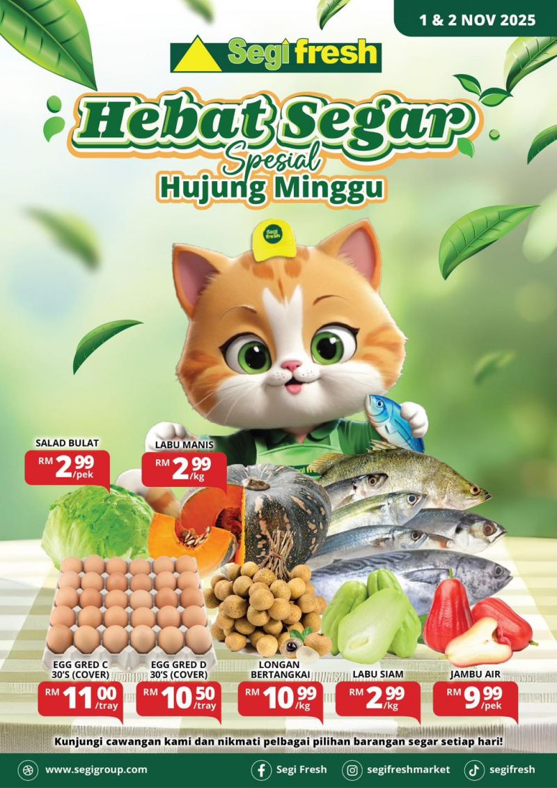 Segi Fresh Weekend Promotion: Fresh Produce & Groceries | 1 - 2 Nov 2025 Segi Fresh Weekend Promotion: Fresh Produce & Groceries | 1 - 2 Nov 2025