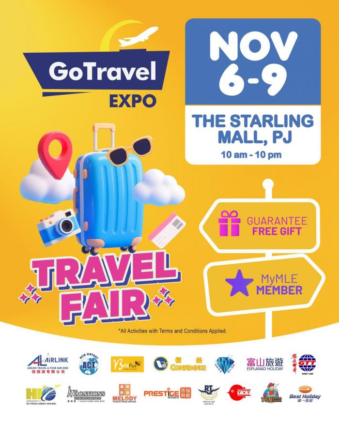 GoTravel Expo Travel Fair at The Starling Mall PJ: Exciting Travel Deals | 6–9 Nov 2025 GoTravel Expo Travel Fair at The Starling Mall PJ: Exciting Travel Deals | 6–9 Nov 2025