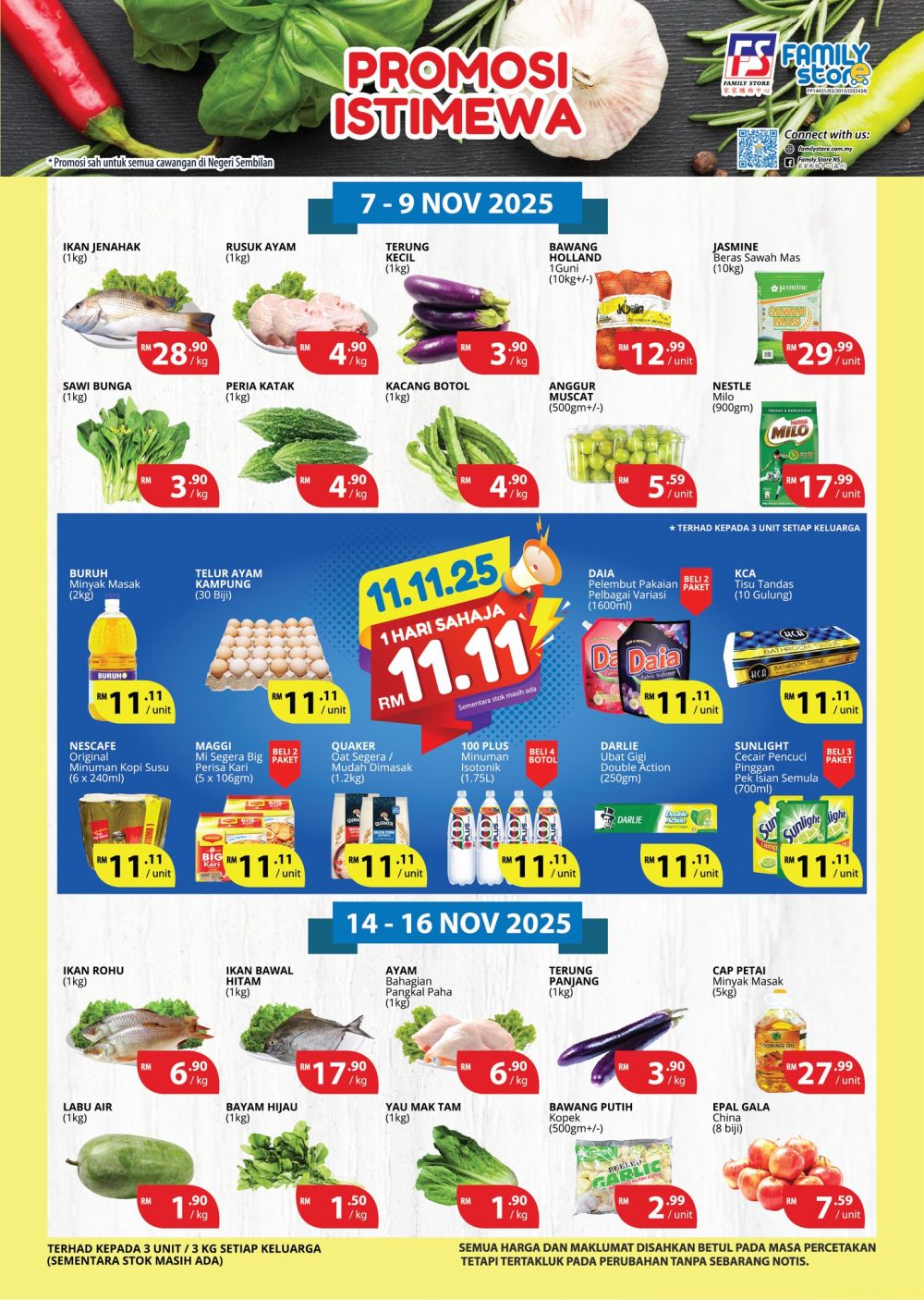 Family Store Negeri Sembilan Promotion: Grocery & Household Offers | 7–18 Nov 2025 Family Store Negeri Sembilan Promotion: Grocery & Household Offers | 7–18 Nov 2025