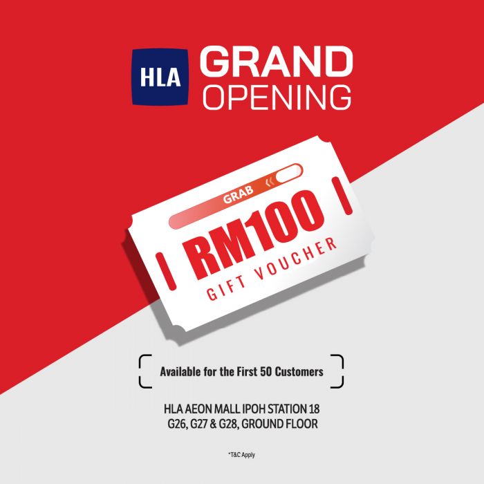 HLA AEON Ipoh Station 18 Grand Opening: RM100 Gift Voucher Offer | 22 Nov 2025 HLA AEON Ipoh Station 18 Grand Opening: RM100 Gift Voucher Offer | 22 Nov 2025