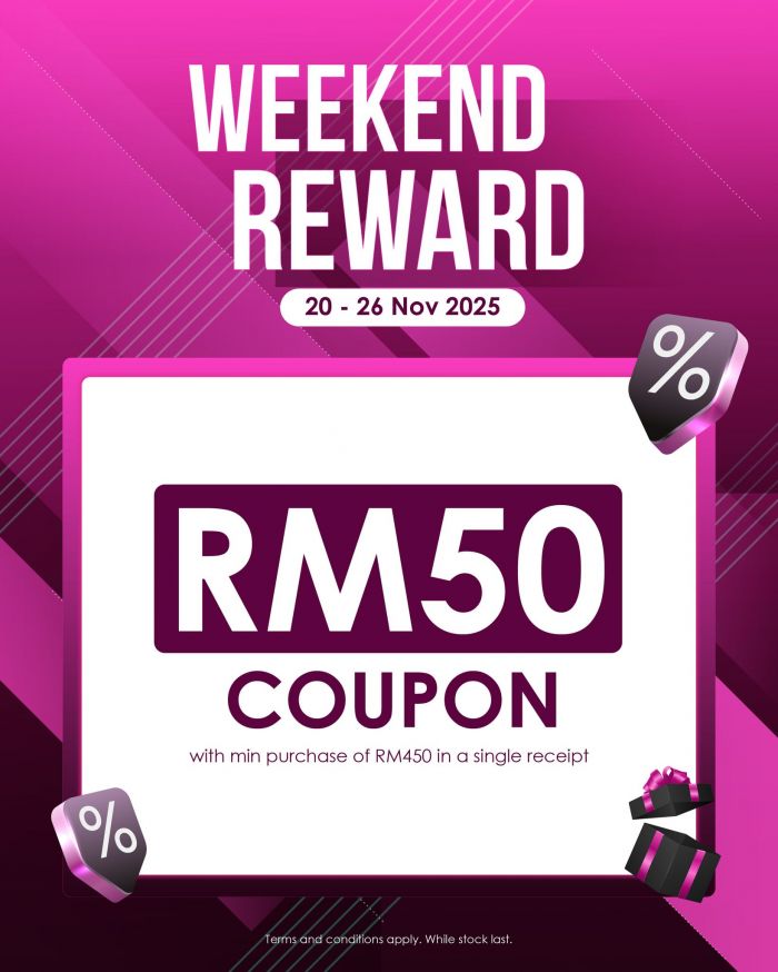 SaSa Weekend Promotion: RM50 Coupon Reward | 20–26 Nov 2025 SaSa Weekend Promotion: RM50 Coupon Reward | 20–26 Nov 2025