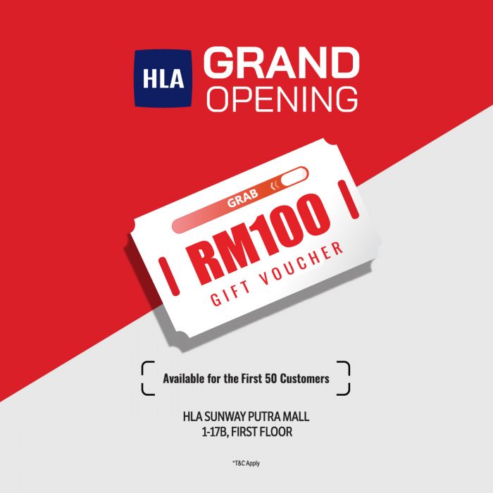 HLA Sunway Putra Mall Grand Opening Promotion: RM100 Gift Voucher | 29 Nov 2025 HLA Sunway Putra Mall Grand Opening Promotion: RM100 Gift Voucher | 29 Nov 2025
