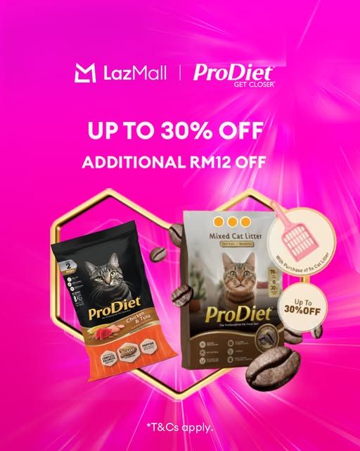 ProDiet Lazada Promotion: Up to 30% OFF + RM12 Extra Discount ProDiet Lazada Promotion: Up to 30% OFF + RM12 Extra Discount