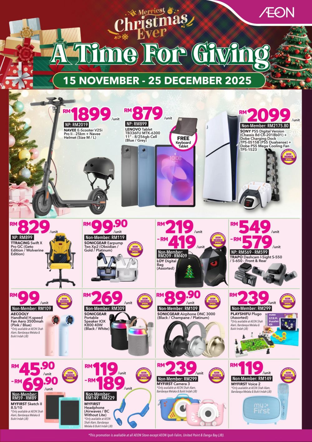 AEON Household Essentials Christmas Promotion: Home & Living Deals | 15 Nov – 25 Dec 2025 AEON Household Essentials Christmas Promotion: Home & Living Deals | 15 Nov – 25 Dec 2025