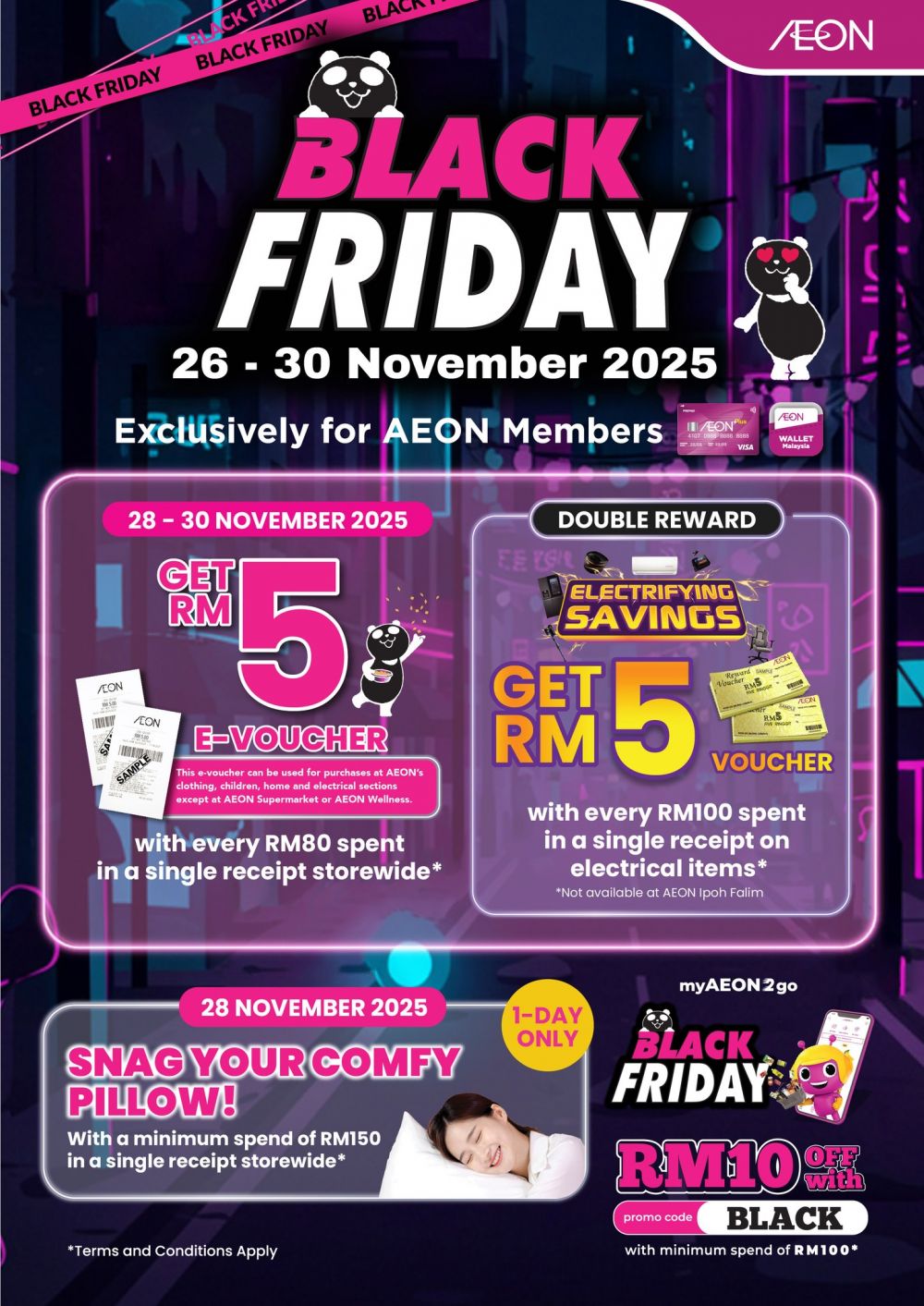 AEON Black Friday Sale: Member Rewards, E-Vouchers & Combo Deals | 26–30 Nov 2025 AEON Black Friday Sale: Member Rewards, E-Vouchers & Combo Deals | 26–30 Nov 2025