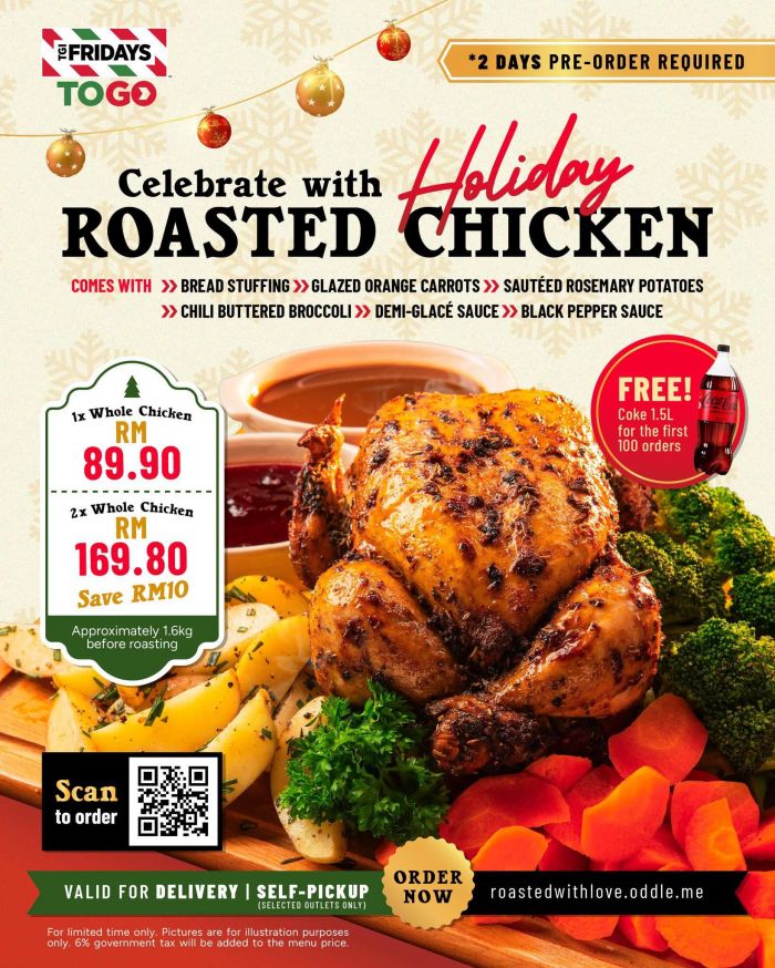 TGI Fridays Holiday Roasted Chicken: Festive Whole Chicken Promo | 2025 TGI Fridays Holiday Roasted Chicken: Festive Whole Chicken Promo | 2025