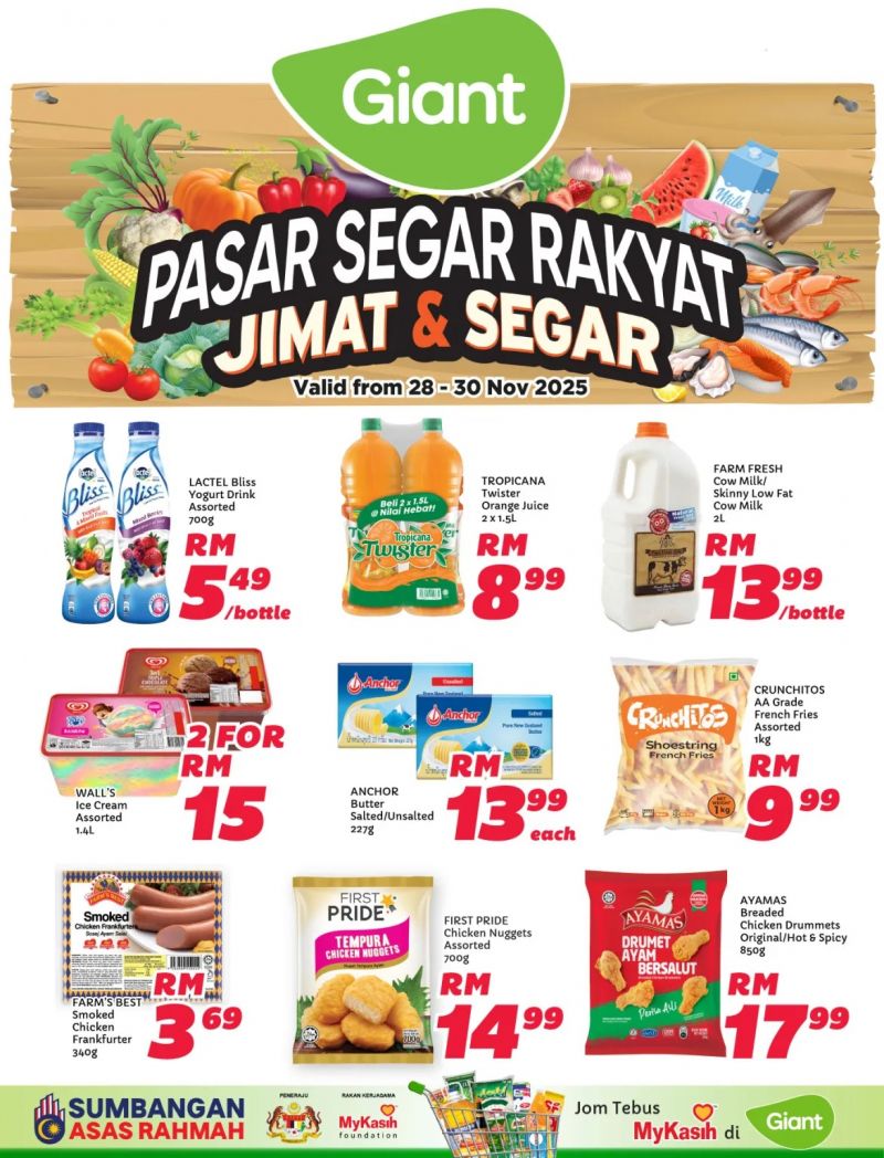 Giant Weekend Promotion: Pasar Segar Rakyat Jimat & Segar Deals | 28–30 Nov 2025 Giant Weekend Promotion: Pasar Segar Rakyat Jimat & Segar Deals | 28–30 Nov 2025