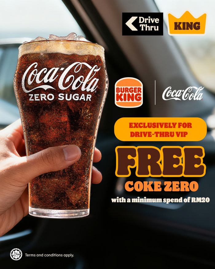 Burger King Drive-Thru VIP Promotion: Free Coke Zero with RM20 Spend | 1–31 Dec 2025 Burger King Drive-Thru VIP Promotion: Free Coke Zero with RM20 Spend | 1–31 Dec 2025