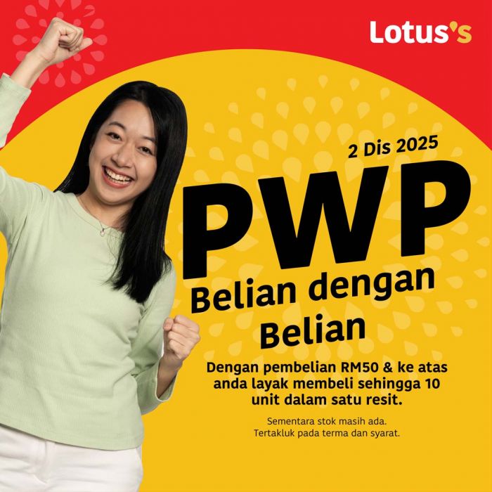Lotus’s PWP Promotion: Belian Dengan Belian Deals | 2-31 Dec 2025 Lotus’s PWP Promotion: Belian Dengan Belian Deals | 2-31 Dec 2025
