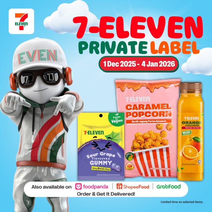 7 Eleven Private Label Promotion: 20% Off Snacks & Drinks | 1 Dec 2025 – 4 Jan 2026 7 Eleven Private Label Promotion: 20% Off Snacks & Drinks | 1 Dec 2025 – 4 Jan 2026