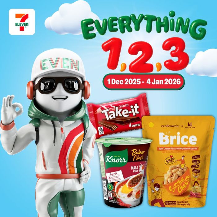 7-Eleven Promotion: Everything 123 Deals | 1 Dec 2025 - 4 Jan 2026 7-Eleven Promotion: Everything 123 Deals | 1 Dec 2025 - 4 Jan 2026