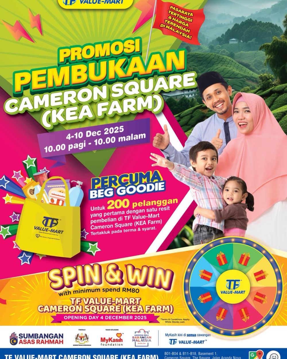 TF Value-Mart Cameron Highlands Opening Promotion: Special Deals & 1-Day Specials | 4–10 Dec 2025 TF Value-Mart Cameron Highlands Opening Promotion: Special Deals & 1-Day Specials | 4–10 Dec 2025