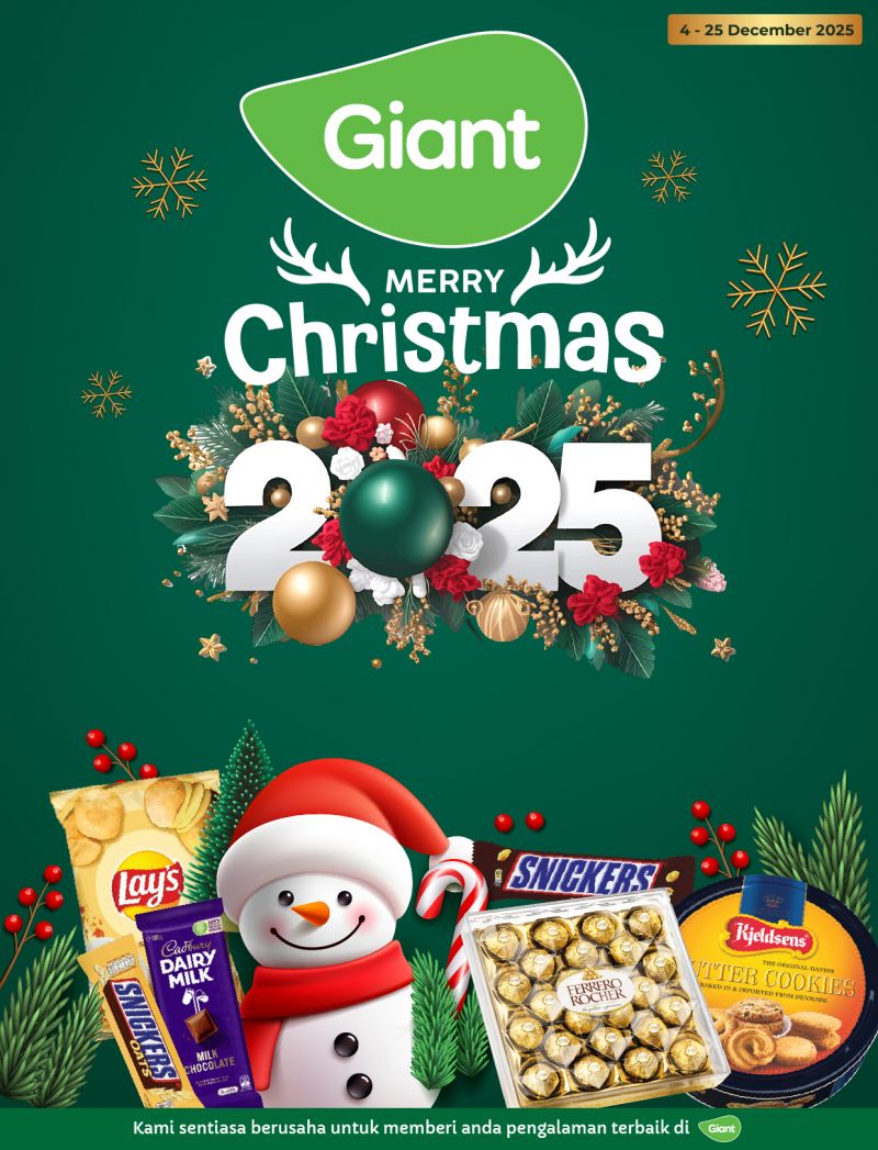 Giant Christmas Promotion Catalogue: Festive Groceries, Gifts & Deals | 4–25 Dec 2025 Giant Christmas Promotion Catalogue: Festive Groceries, Gifts & Deals | 4–25 Dec 2025