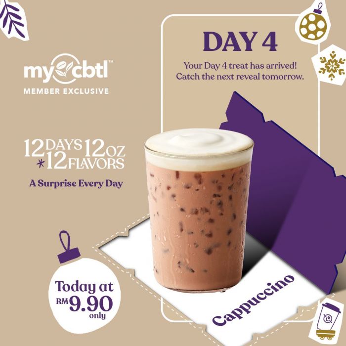 Coffee Bean Promotion: MyCBTL Cappuccino RM9.90 Deal | 4 Dec 2025 Coffee Bean Promotion: MyCBTL Cappuccino RM9.90 Deal | 4 Dec 2025