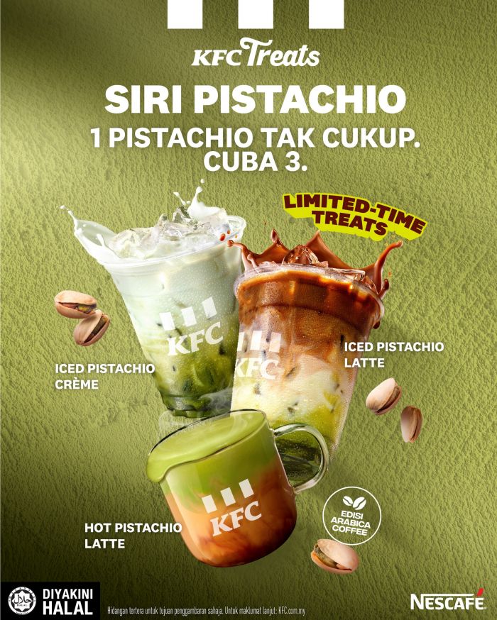 KFC Pistachio Series Malaysia: Iced Pistachio Latte & Pistachio Crème KFC Pistachio Series Malaysia: Iced Pistachio Latte & Pistachio Crème