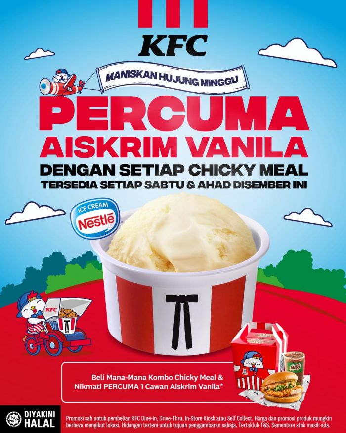 KFC Weekend Promotion: Free Vanilla Ice Cream with Chicky Meal | December 2025 KFC Weekend Promotion: Free Vanilla Ice Cream with Chicky Meal | December 2025