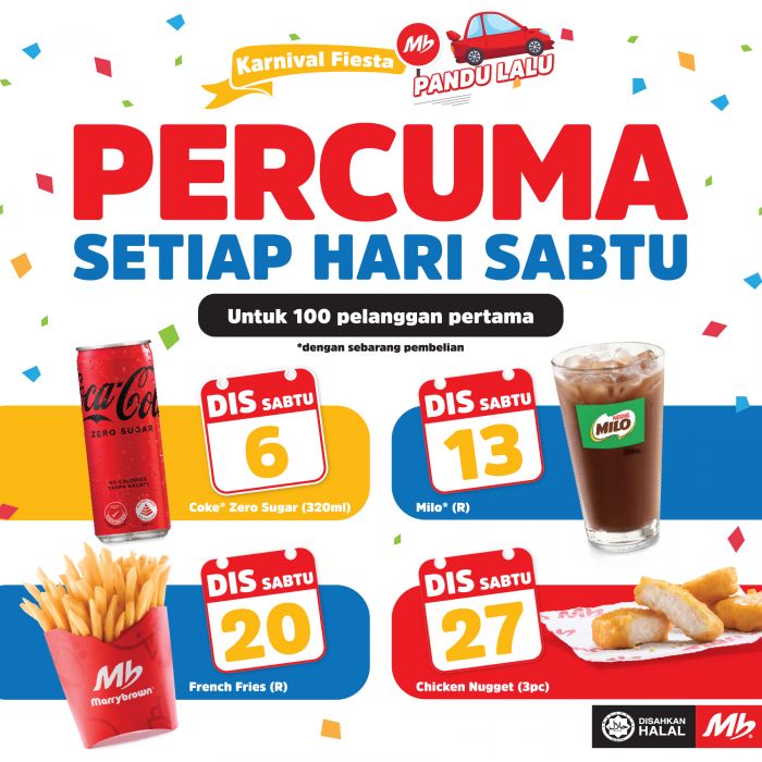 Marrybrown Saturday Promotion: Free Treats Every Saturday in December 2025 Marrybrown Saturday Promotion: Free Treats Every Saturday in December 2025