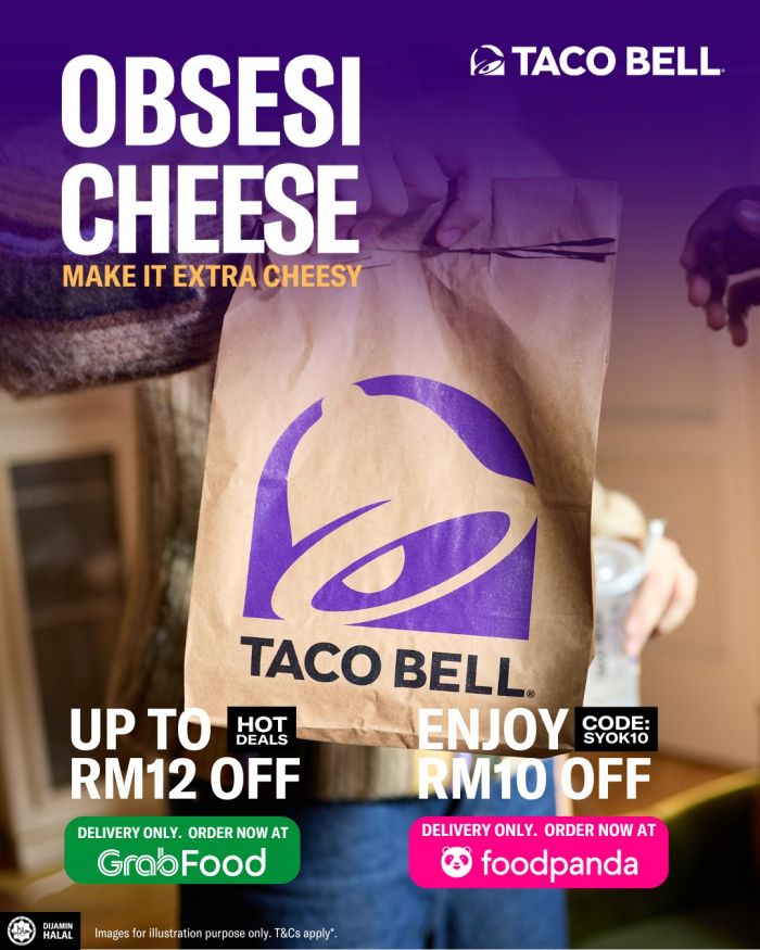Taco Bell Promotion: Obsesi Cheese Delivery Deals Up to RM12 OFF | December 2025 Taco Bell Promotion: Obsesi Cheese Delivery Deals Up to RM12 OFF | December 2025