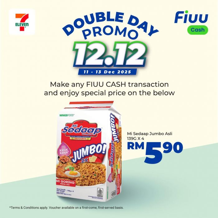 7 Eleven 12.12 Promotion: FIUU Cash Special Mi Sedaap Deal | 11–13 Dec 2025 7 Eleven 12.12 Promotion: FIUU Cash Special Mi Sedaap Deal | 11–13 Dec 2025