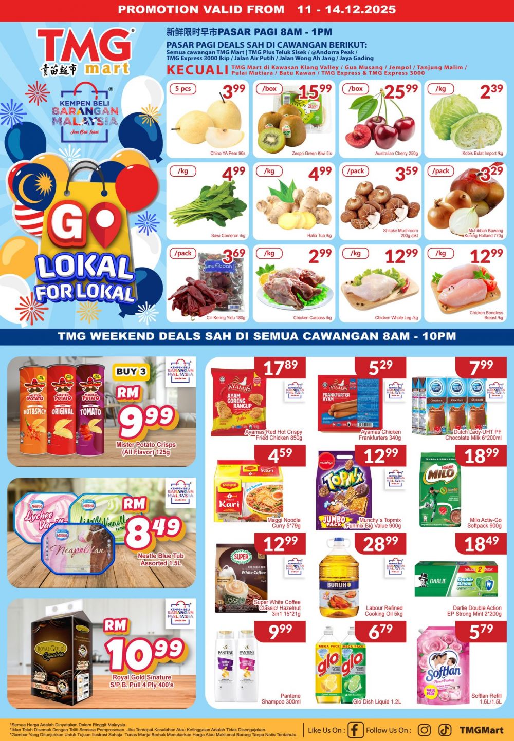 TMG Mart Weekend Promotion: Fresh Grocery Deals & Pasar Pagi Offers | 11–14 Dec 2025 TMG Mart Weekend Promotion: Fresh Grocery Deals & Pasar Pagi Offers | 11–14 Dec 2025