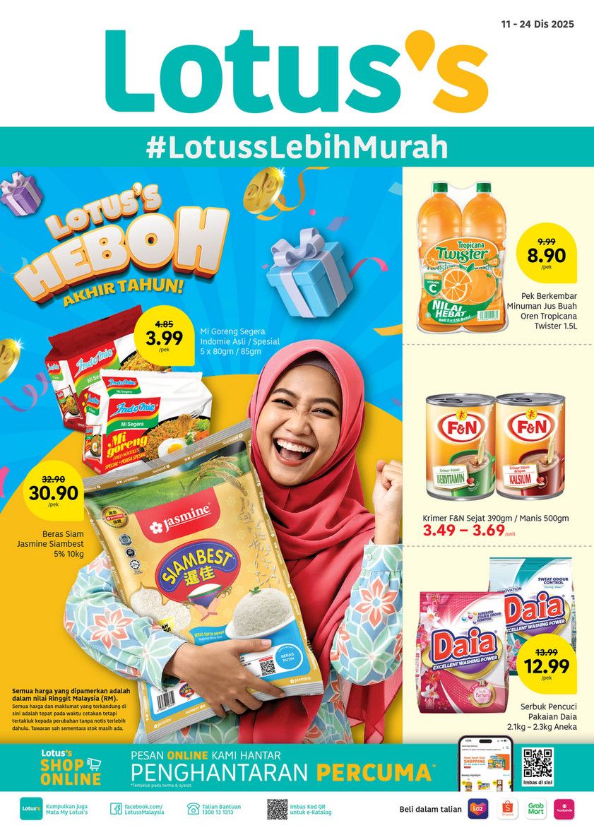 Lotus’s Promotion Catalogue: Year-End Deals | 11–24 December 2025 Lotus’s Promotion Catalogue: Year-End Deals | 11–24 December 2025