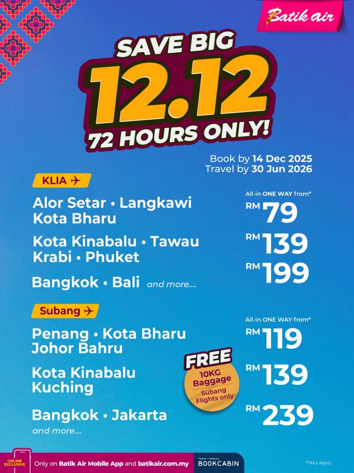 Batik Air 12.12 Sale: Save Big on Flights | 12–14 Dec 2025 Batik Air 12.12 Sale: Save Big on Flights | 12–14 Dec 2025