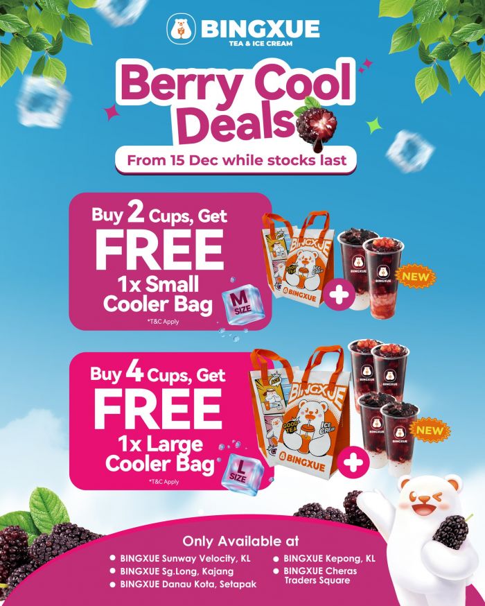 Bingxue Berry Cool Deals Promotion: Buy More Get Free Cooler Bag | December 2025 Bingxue Berry Cool Deals Promotion: Buy More Get Free Cooler Bag | December 2025
