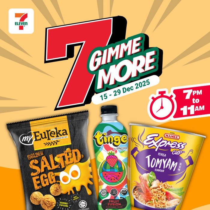 7 Eleven 7Gimme More Promotion: Buy More Deals | 15–29 Dec 2025 7 Eleven 7Gimme More Promotion: Buy More Deals | 15–29 Dec 2025