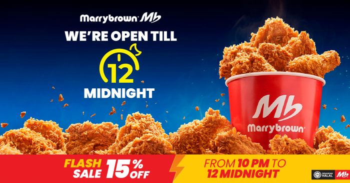 Marrybrown Promotion: 15% Midnight Flash Sale & All-Day Deals | December 2025 Marrybrown Promotion: 15% Midnight Flash Sale & All-Day Deals | December 2025