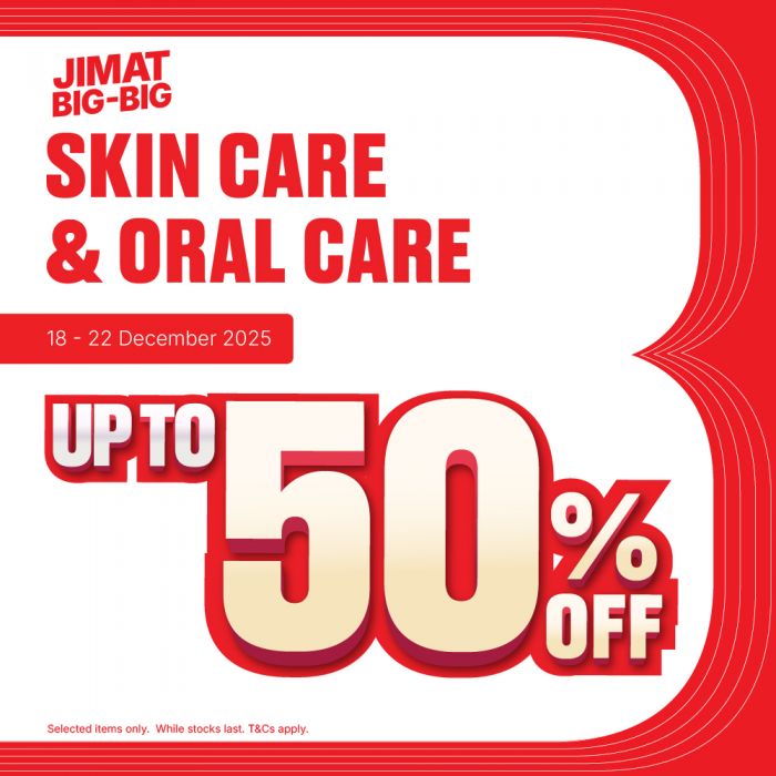BIG Pharmacy Promotion: Skin Care & Oral Care Up to 50% OFF | 18–22 Dec 2025 BIG Pharmacy Promotion: Skin Care & Oral Care Up to 50% OFF | 18–22 Dec 2025