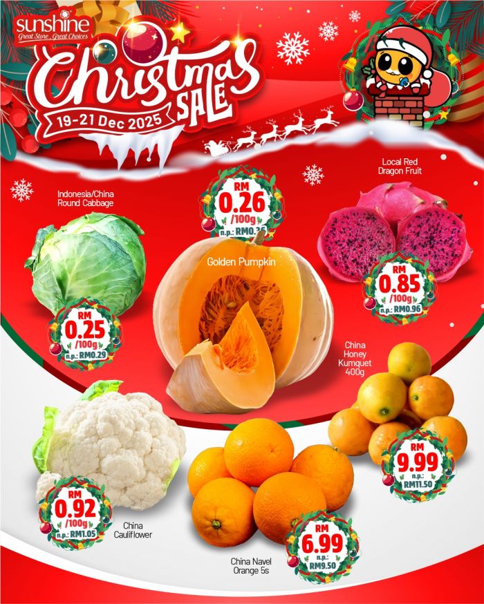 Sunshine Weekend Promotion: Christmas Supermarket Deals | 19–21 Dec 2025 Sunshine Weekend Promotion: Christmas Supermarket Deals | 19–21 Dec 2025