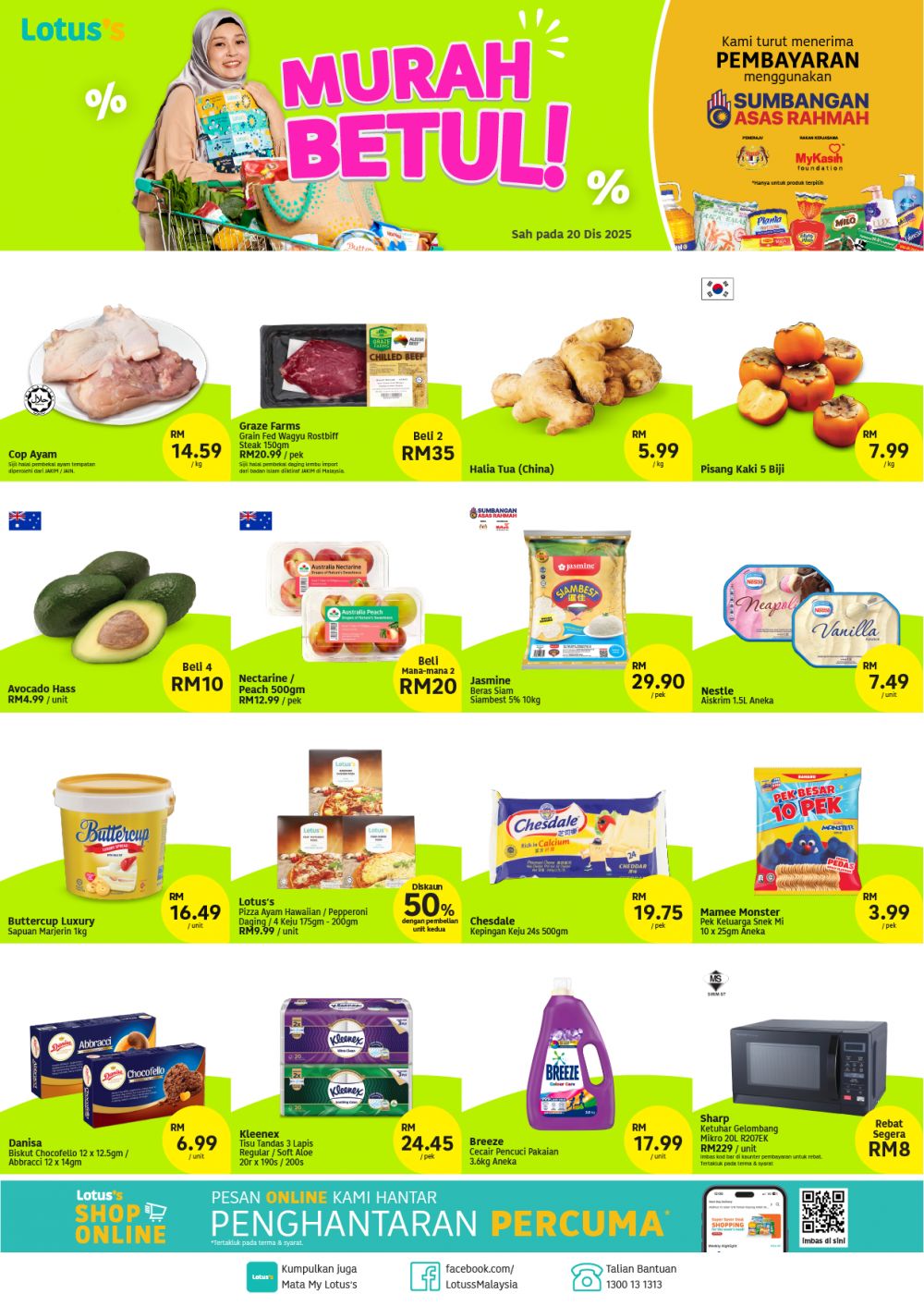 Lotus’s Today Promotion: Murah Betul Grocery Deals | 20 Dec 2025 Lotus’s Today Promotion: Murah Betul Grocery Deals | 20 Dec 2025