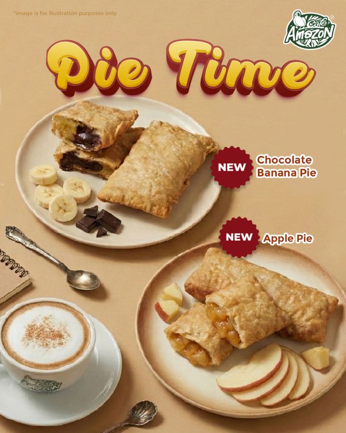 Café Amazon Pie Time: Chocolate Banana Pie & Apple Pie Café Amazon Pie Time: Chocolate Banana Pie & Apple Pie