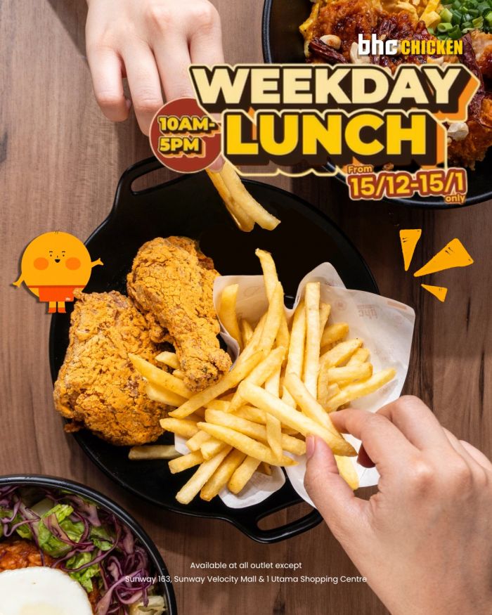 BHC Chicken Weekday Lunch Promotion: RM10.90 Lunch Deals | 15 Dec 2025 - 15 Jan 2026 BHC Chicken Weekday Lunch Promotion: RM10.90 Lunch Deals | 15 Dec 2025 - 15 Jan 2026