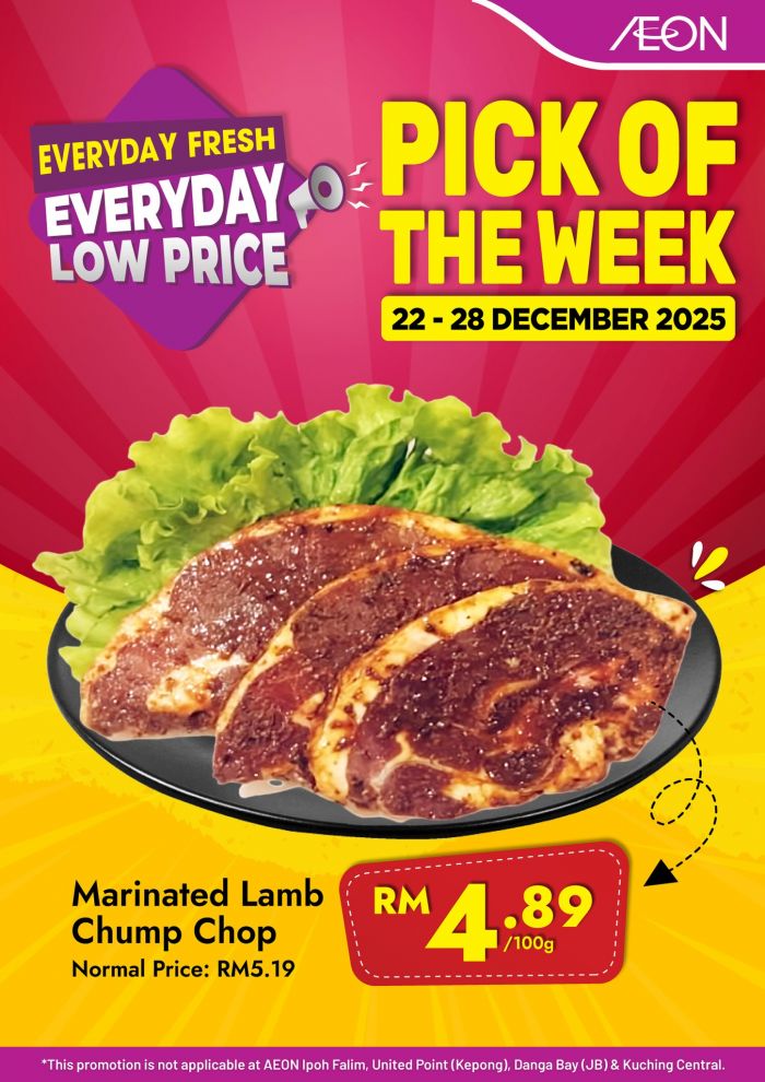 AEON Promotion: Pick of the Week Deals | 22-28 Dec 2025 AEON Promotion: Pick of the Week Deals | 22-28 Dec 2025