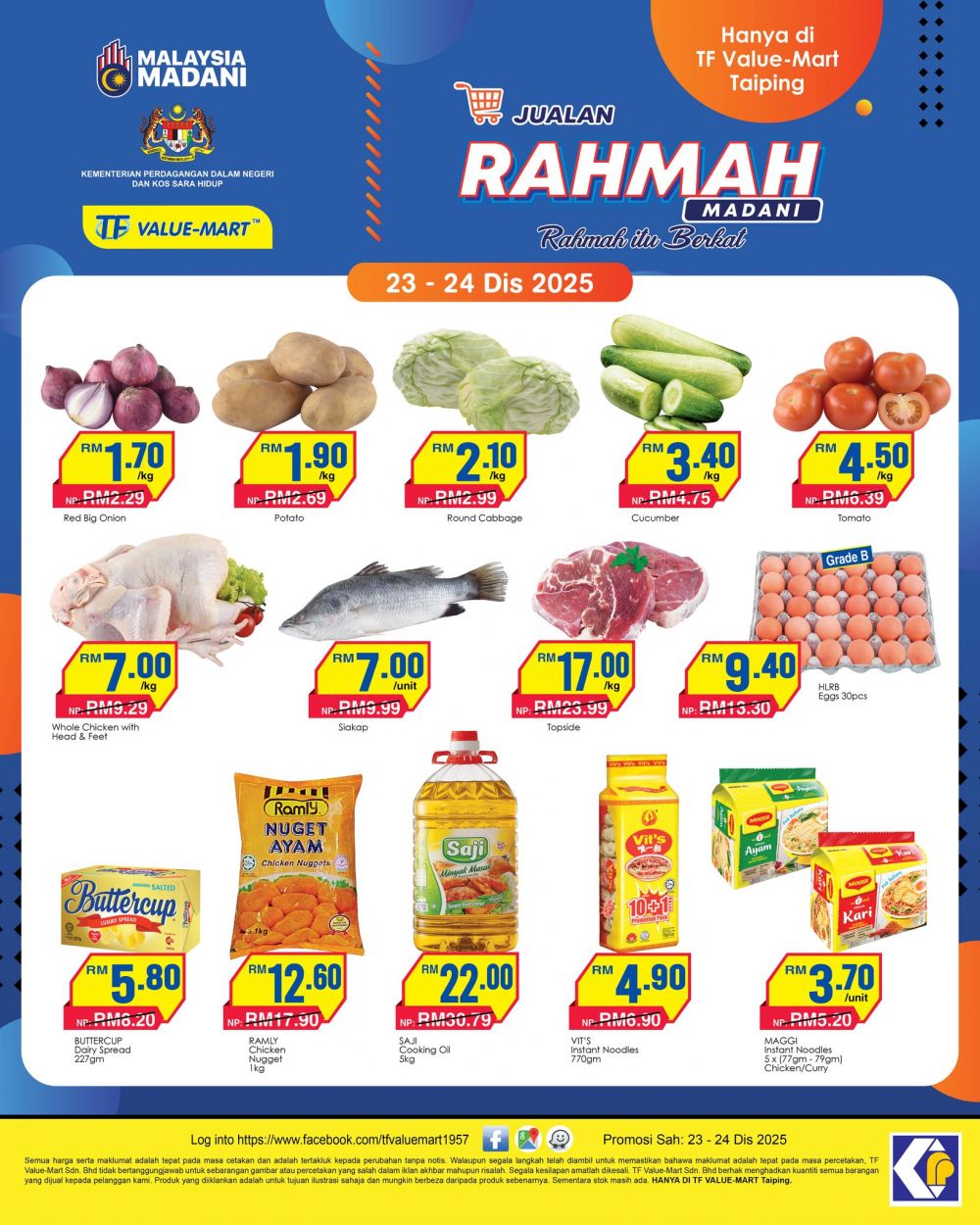 TF Value-Mart Taiping Jualan Rahmah Promotion: Daily Essentials Deals | 23–24 Dec 2025 TF Value-Mart Taiping Jualan Rahmah Promotion: Daily Essentials Deals | 23–24 Dec 2025