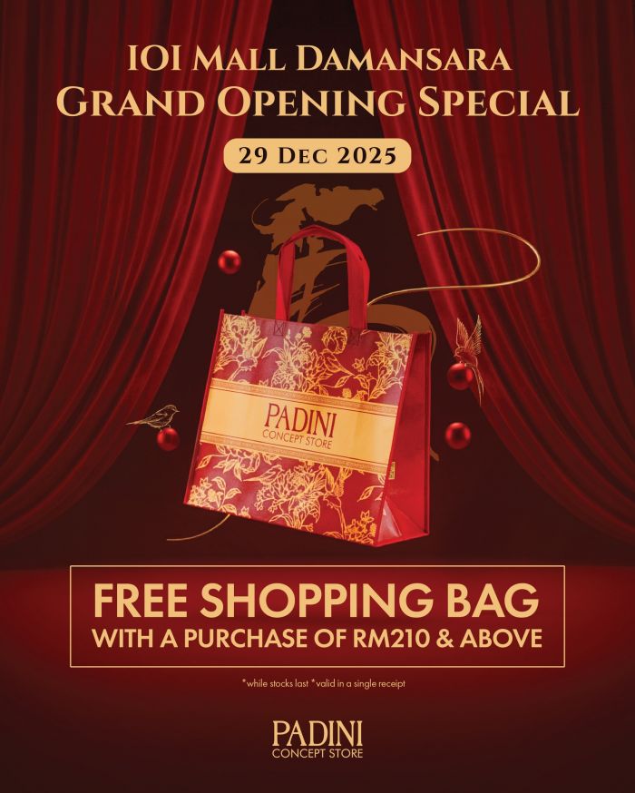 Padini Concept Store IOI Mall Damansara Grand Opening: Free Shopping Bag | 29 December 2025 Padini Concept Store IOI Mall Damansara Grand Opening: Free Shopping Bag | 29 December 2025