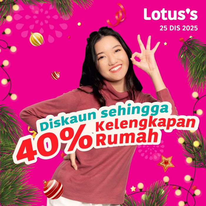 Lotus’s Promotion: Household Essentials Deals | 25-31 Dec 2025 Lotus’s Promotion: Household Essentials Deals | 25-31 Dec 2025