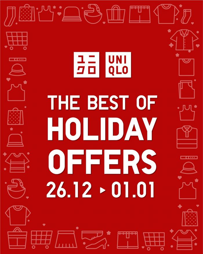 UNIQLO Holiday Sale: The Best of Holiday Offers & Limited Prices | 26 Dec 2025 - 1 Jan 2026 UNIQLO Holiday Sale: The Best of Holiday Offers & Limited Prices | 26 Dec 2025 - 1 Jan 2026