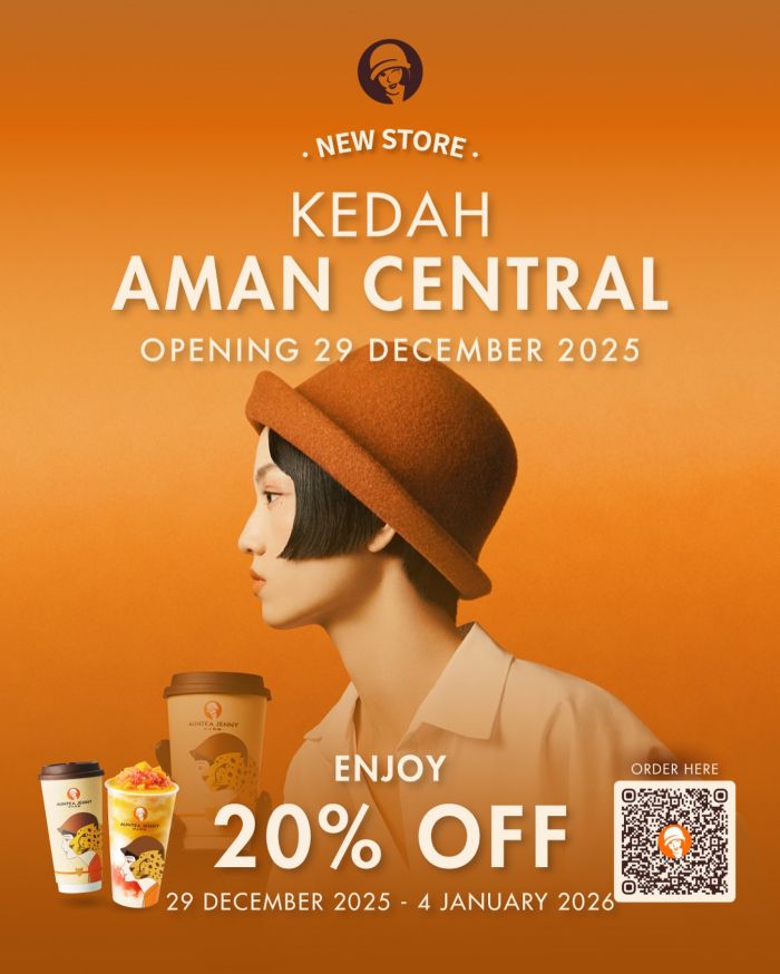 Auntea Jenny Aman Central Grand Opening: Enjoy 20% OFF | 29 Dec 2025 – 4 Jan 2026 Auntea Jenny Aman Central Grand Opening: Enjoy 20% OFF | 29 Dec 2025 – 4 Jan 2026