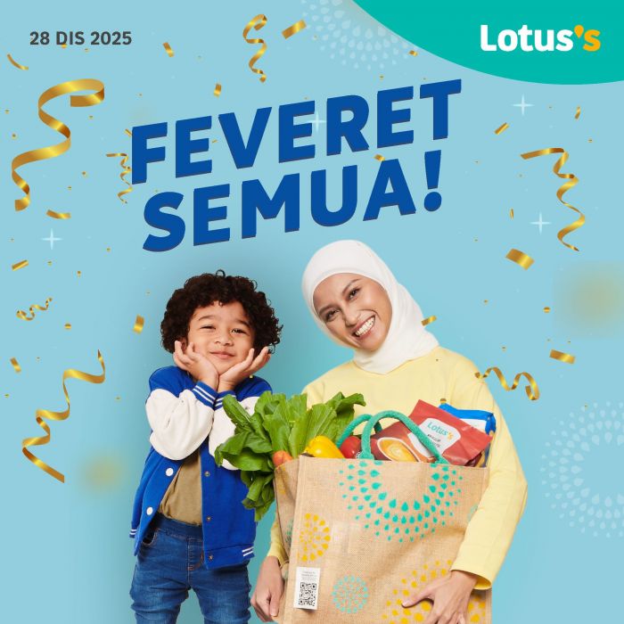 Lotus’s Feveret Semua Promotion: Frozen Food & Bakery Deals | 28–31 Dec 2025 Lotus’s Feveret Semua Promotion: Frozen Food & Bakery Deals | 28–31 Dec 2025